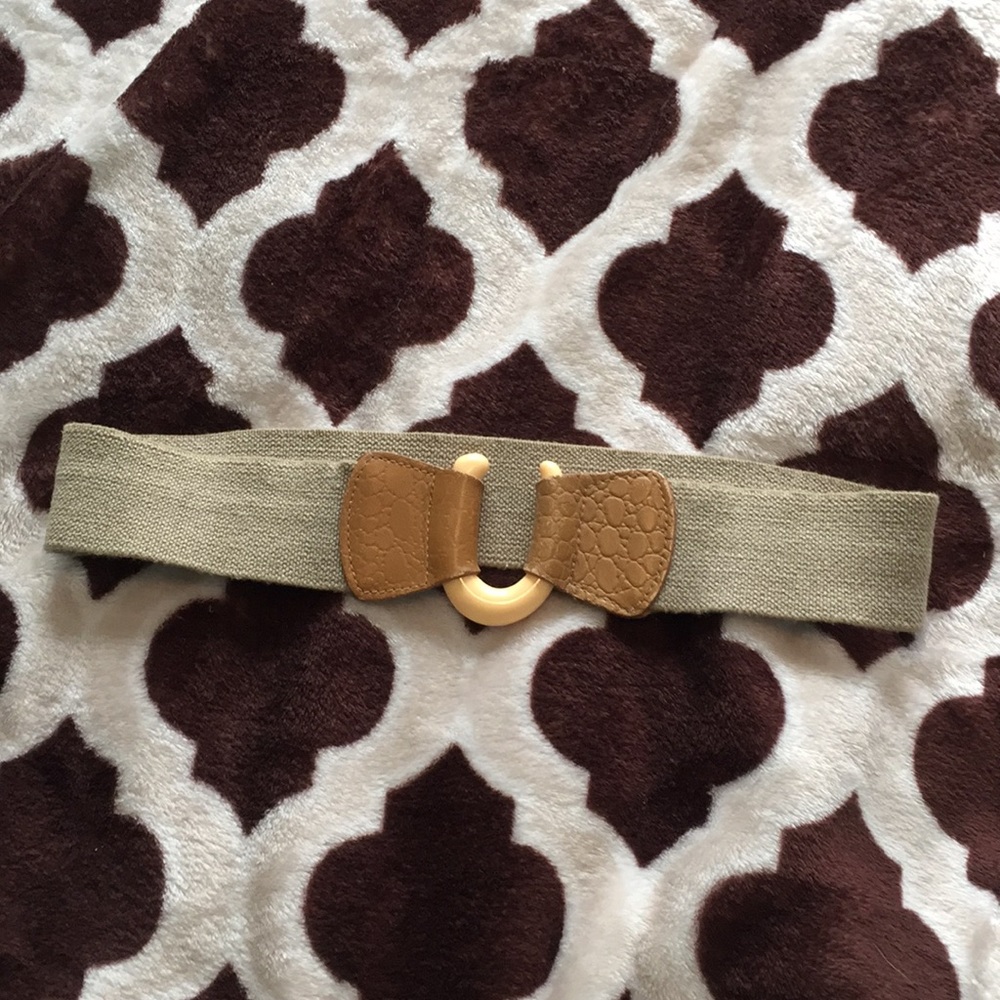 Vintage 28” taupe elastic belt